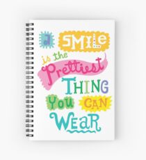Smile is the Prettiest Thing You Can Wear Spiral Notebook