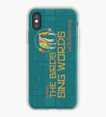 Tiki Room-Where the Birds Sing Words iPhone Case