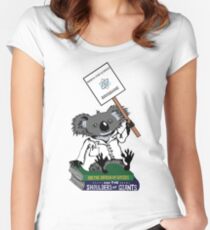 March for Science Brisbane – Koala, full color Women's Fitted Scoop T-Shirt