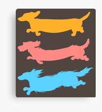 Run Doxies Run Canvas Print