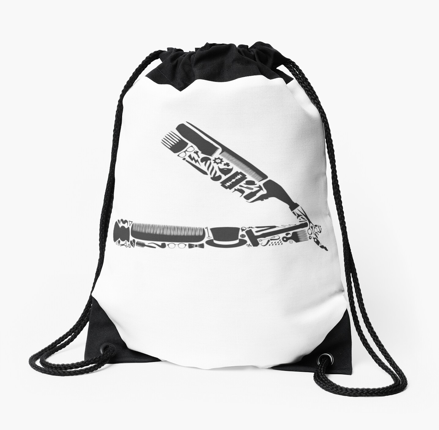 Drawstring Backpack Barbershop Equipment Shoulder Bags
