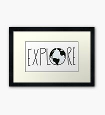 Explore the Globe Framed Print