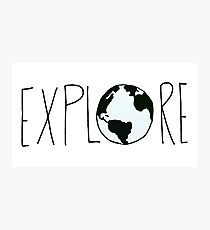 Explore the Globe Photographic Print