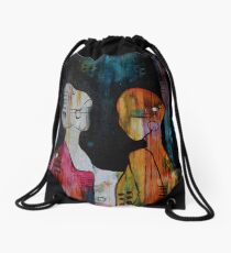 Walk With Us Drawstring Bag