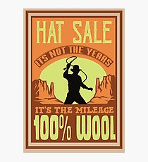 Indiana Jones - Hat Sale Photographic Print