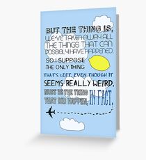 Martin Crieff Quote Greeting Card