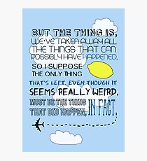 Martin Crieff Quote Photographic Print