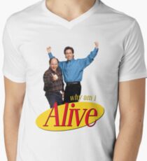 seinfeld im seriously depressed send xanax Men's V-Neck T-Shirt