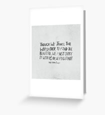 Ralph Waldo Emerson: Beautiful Greeting Card