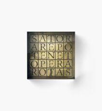 SATOR Square Acrylic Block