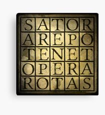 SATOR Square Canvas Print