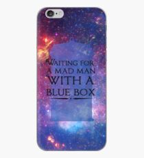 Waiting For A Mad Man With A Blue Box iPhone Case