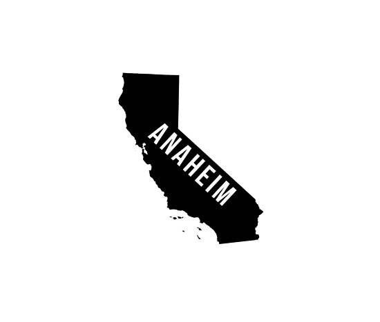 Anaheim, California State Silhouette Posters by CartoCreative | Redbubble