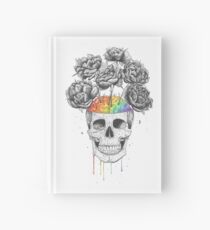 Skull with rainbow brains Notizbuch