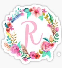 R Monogram Sticker