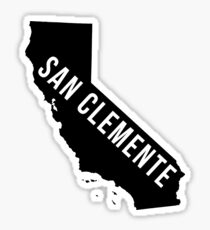 San Clemente, California State Silhouette Sticker