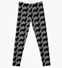 Newfoundland Dog Silhouette(s) Leggings