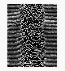 CP 1919 - Joy Division Unknown Pleasures: White on clear Photographic Print