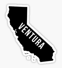 Ventura, California State Silhouette Sticker