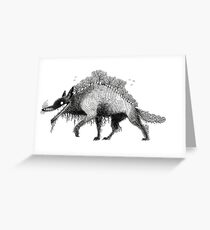 Timber Wolf Greeting Card