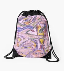 not my fault Drawstring Bag