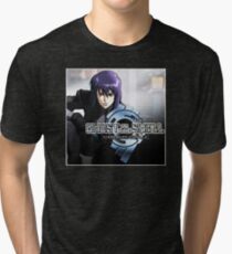 Camiseta de tejido mixto fantasma en la concha