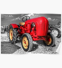 Porsche Tractor Poster
