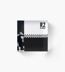 DTone (white on black) Acrylic Block