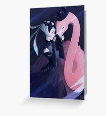 flamingo warrior Greeting Card
