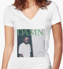 Kendrick Lamar - DAMN - Borderless - CHEAP BEST QUALITY! Women's Fitted V-Neck T-Shirt