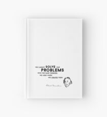 Cuaderno de tapa dura resolver problemas creados - Albert Einstein