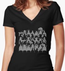 Mystery Theater 3K Women's Fitted V-Neck T-Shirt