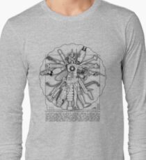Vitruvian Machine (Black) Long Sleeve T-Shirt