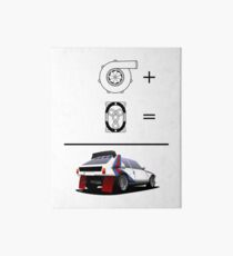 Forced Induction Equation 2 (Black) Art Board