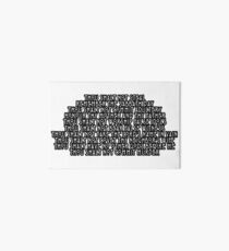 The Ten Commandments Killer Art Board