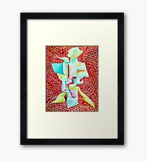 T. TIME RED I Framed Print