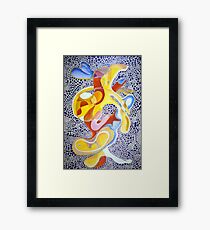 T. TIME VIOLET Framed Print