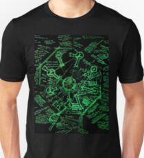 Dharma Stations Blast Door Map (Lost TV show) Unisex T-Shirt