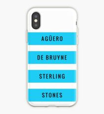 Manchester City - Aguero De Bruyne Sterling Stones (T-Shirt, Phone Case & more) iPhone Case