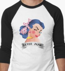 Nie wieder Pin-up Baseballshirt für Männer