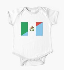mexico guatemala flag Short Sleeve Baby One-Piece