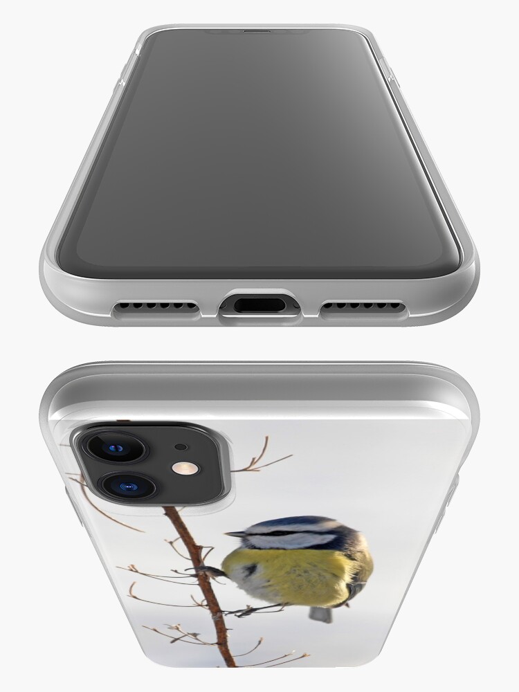 Alternate view of Blue Tit in winter iPhone Case & Cover