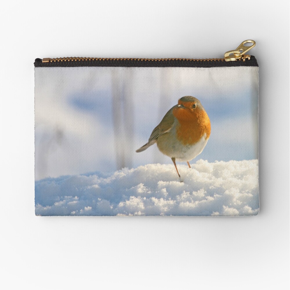 Winter robin Zipper Pouch
