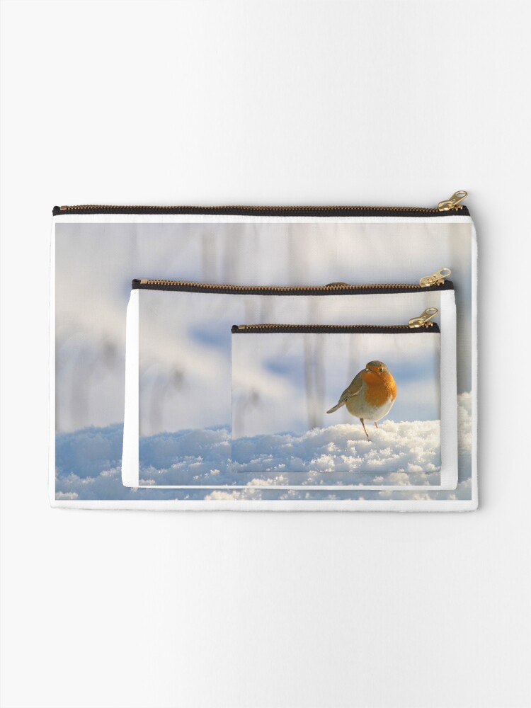 Alternate view of Winter robin Zipper Pouch