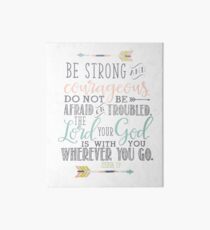 Joshua 1:9 Bible Verse Art Board