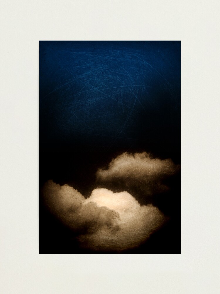 Alternate view of Clouds in a scratched darkness Photographic Print