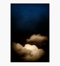Clouds in a scratched darkness Photographic Print