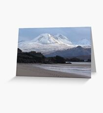 Torridon mountains from Big Sand Greeting Card