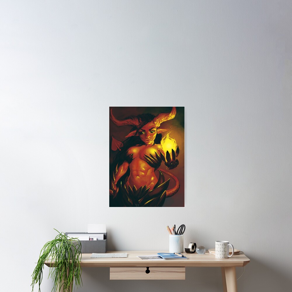 Demoness | Digital Illustration Poster