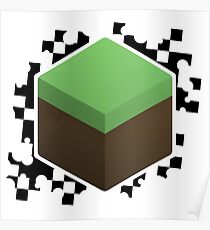 Grass Block Poster